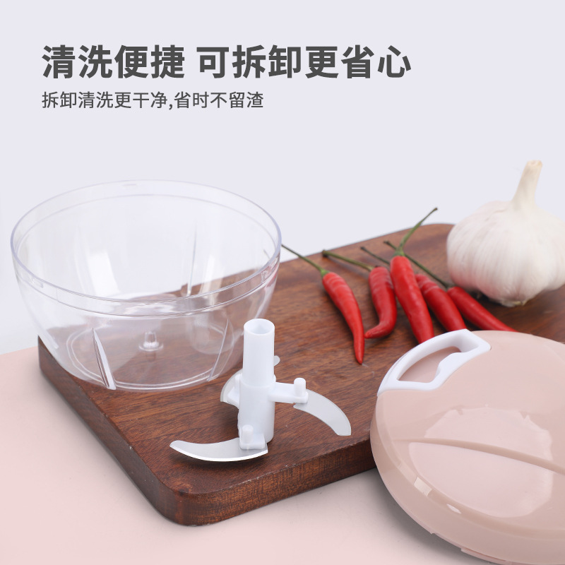 Pull String Vegetable Cutter Hand Pull Meat Grinder Multi-Functional Vegetable Cutter Kitchen Dumpling Stuffing Meat Crusher Press Garlic Pull Garlic Machine details Picture