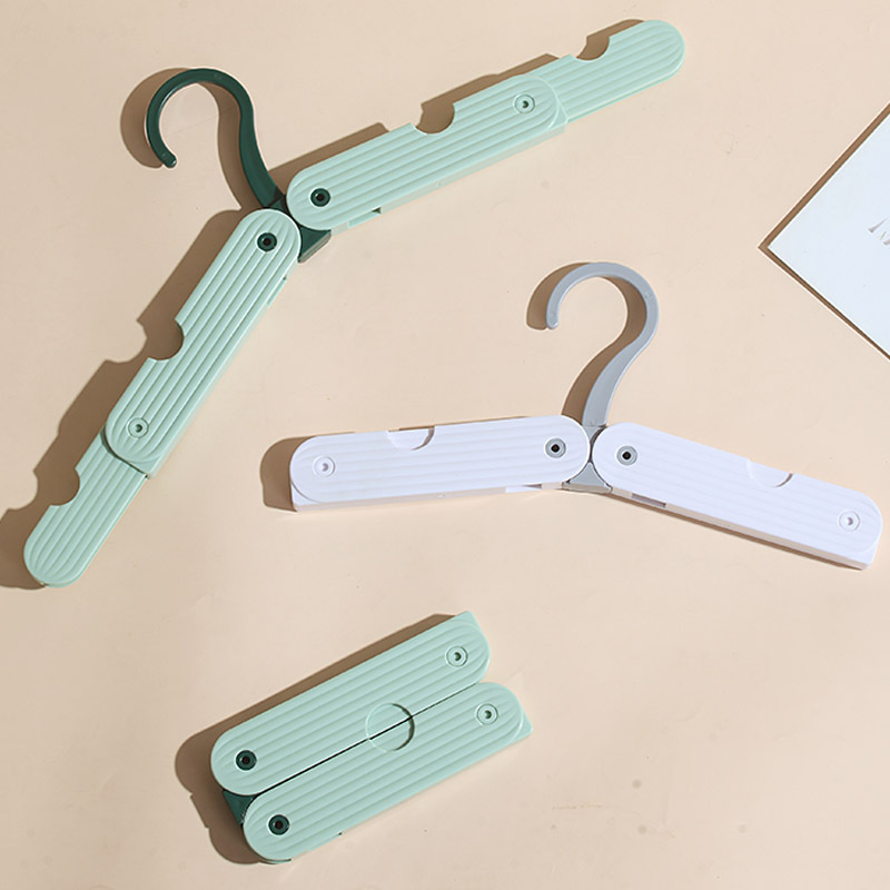 Folding hanger travel thickened portable hanger socks underwear drying rack telescopic hanger storage device full figure