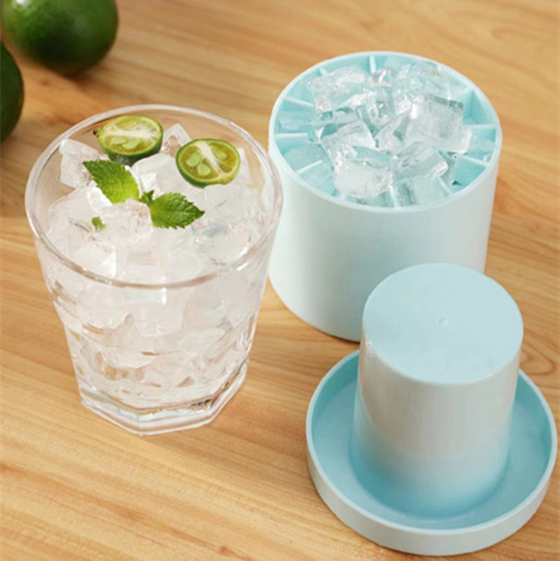 New Cylinder Silicone Ice Cube Mold Ice Cup Creative Ice Cube Cube Cylinder Silicone Ice Cube Mold Cross-Border details Picture