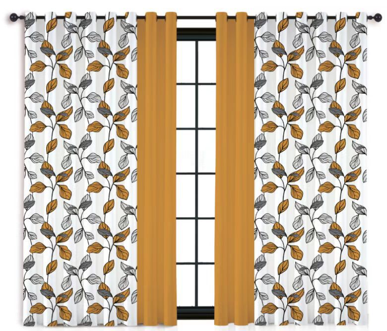 Manufacturers Spot Wholesale Patchwork Printing Blackout Curtains Bedroom Living Room Punch Curtain Finished Products details Picture