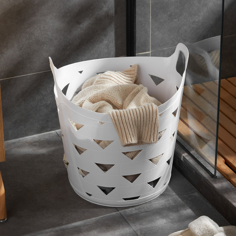 Zhenrong Laundry Basket We Use Plastic Laundry Basket Clothes Storage Basket Bathroom Laundry Basket Toy Sundries Storage Basket Specification drawing