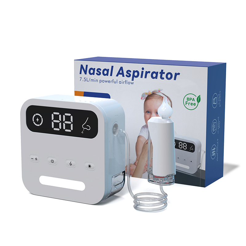 台式吸鼻器吸鼻涕清洁鼻子带音乐夜灯多功能儿童婴儿电动吸鼻器产品图