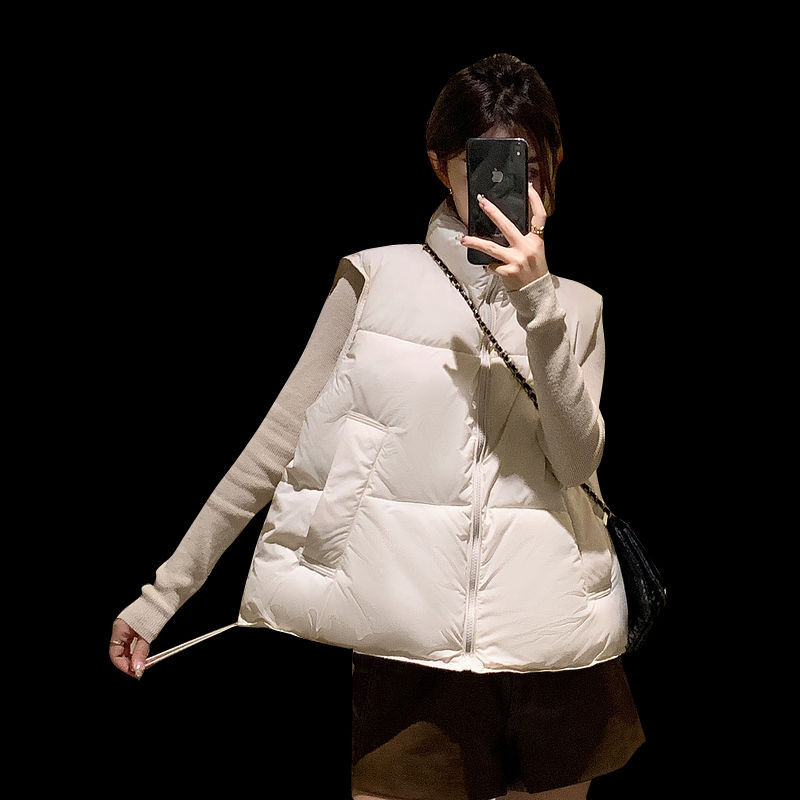 Pregnant Women Vest Coat Autumn And Winter Loose Warm Padded Coat Padded Coat Winter Thick Collar Short A Word Big Belly Item Picture