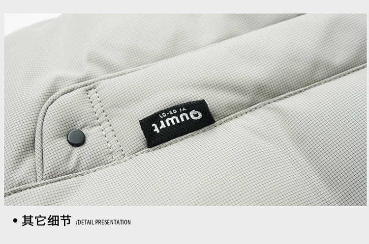 The new hooded down jacket for men in winter is warm and thick. The white duck down casual business jacket for middle-aged dads is trendy pic 45