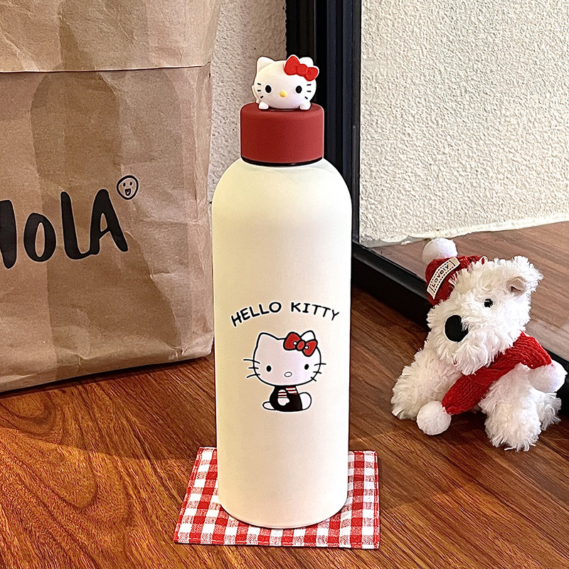 2025 New style wine bottle insulated cup, simple anime water cup, lightweight and portable, high appearance level coffee milk cup Specification image