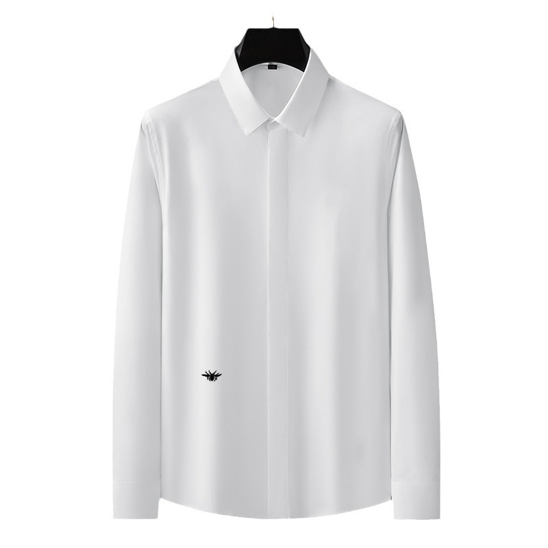 Color sólido premium sense versátil estación europea abejas bordadas camisas de trabajo para hombres marca de moda premium sense toolwear business jacket Item Picture