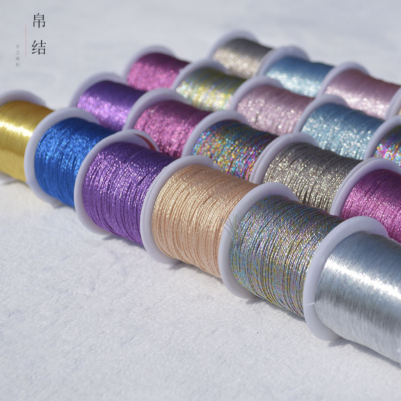 3股金丝线6股金银股线塔线手工DI手链线圈缠绕线彩线丝绣线小卷幻