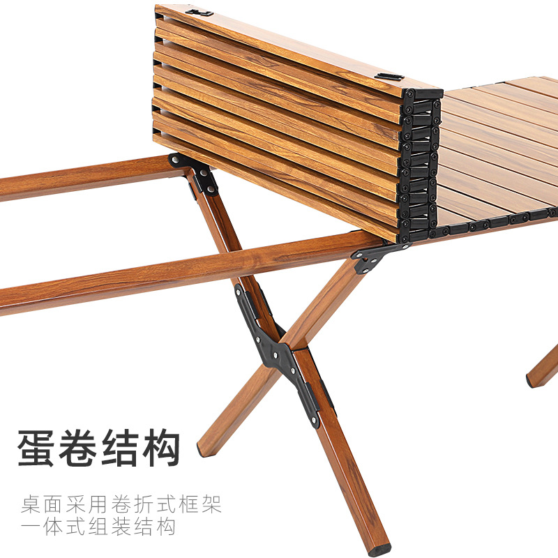 Aluminum Omelet Table Outdoor Dining Table Chairs Portable Camping Gear Picnic Table Fishing Folding Table Chairs Specification drawing