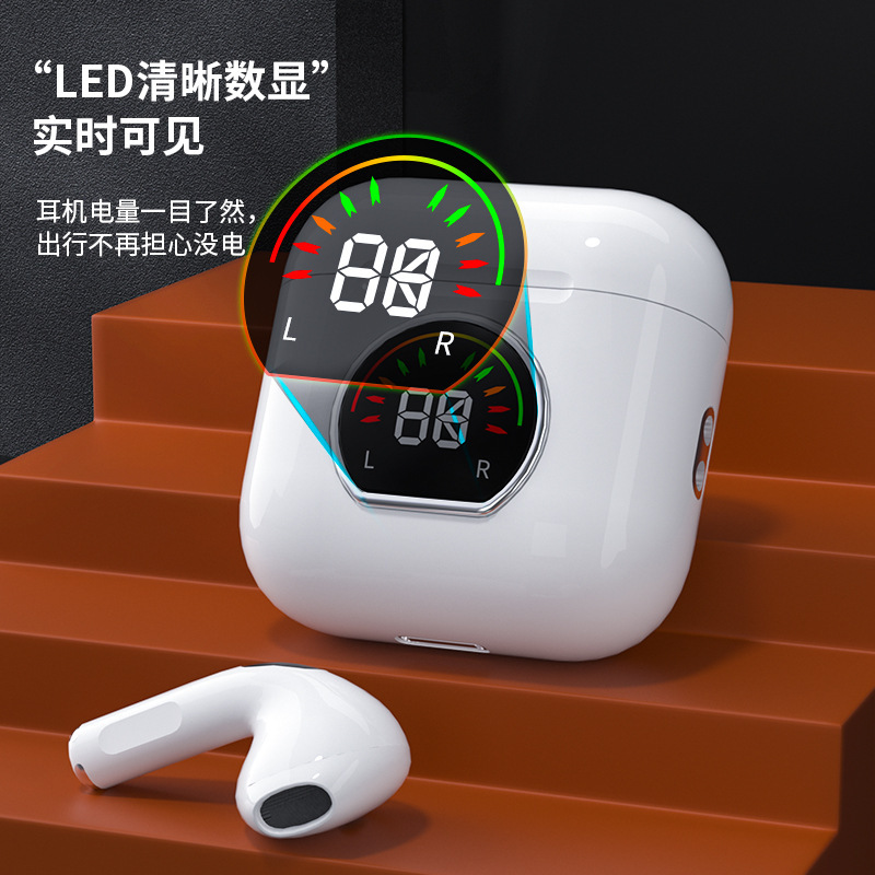 The new cross-border G66 wireless Bluetooth headphones feature low power consumption TWS5.3 in-ear ultra-long battery life and g66 sports headphones Specification image