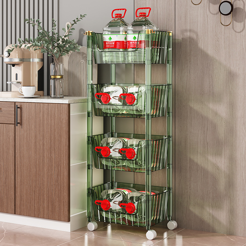 Trolley storage rack, floor-standing kitchen, bathroom, bathroom, bedroom, multi-layer storage rack, snack rack, mobile storage rack Item Picture