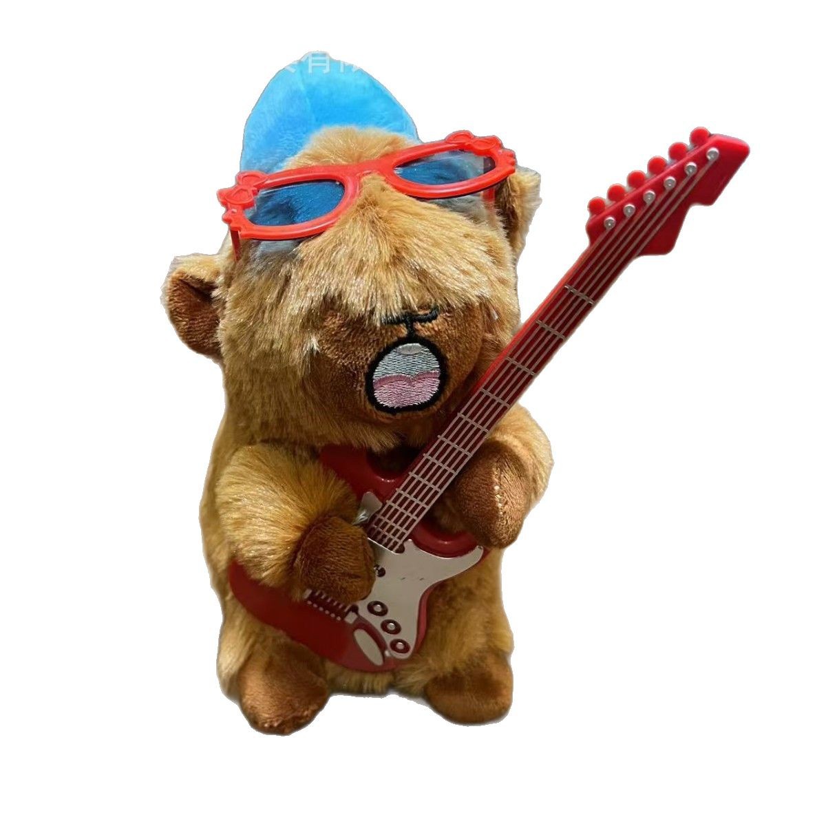Cross-border new singing Capybara capybara plush toy, electric dancing and recording, birthday gift for girls Item Picture