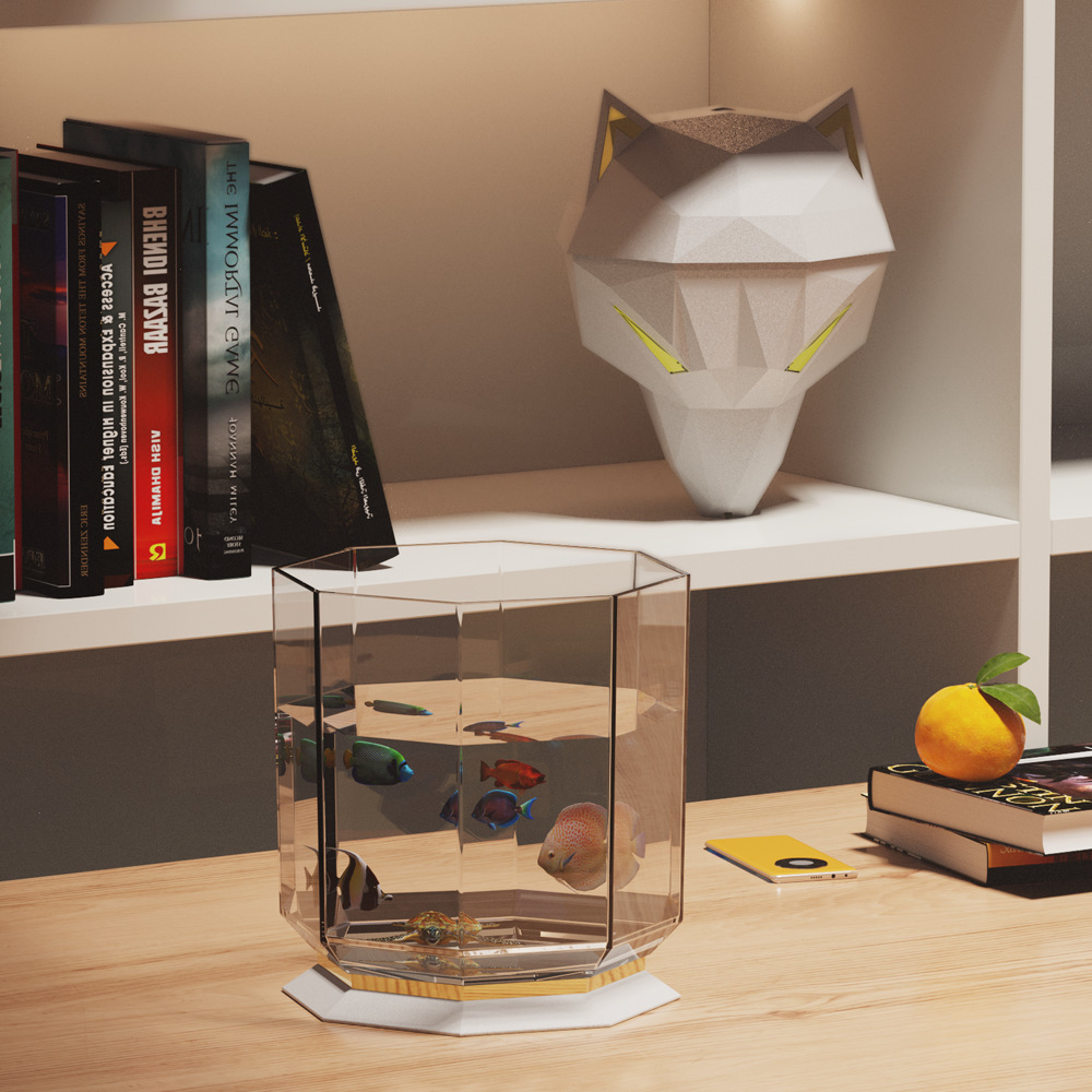2024 New desktop Warwolf humidifier Large capacity household air purifier heavy fog humidifier Amazon Specification drawing