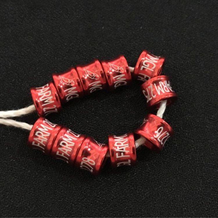 Aluminum rings/private rings/carrier pigeon rings/breeding pigeon rings/bird rings/pigeon rings/multi-color rings/colorful bird rings Application Scenario