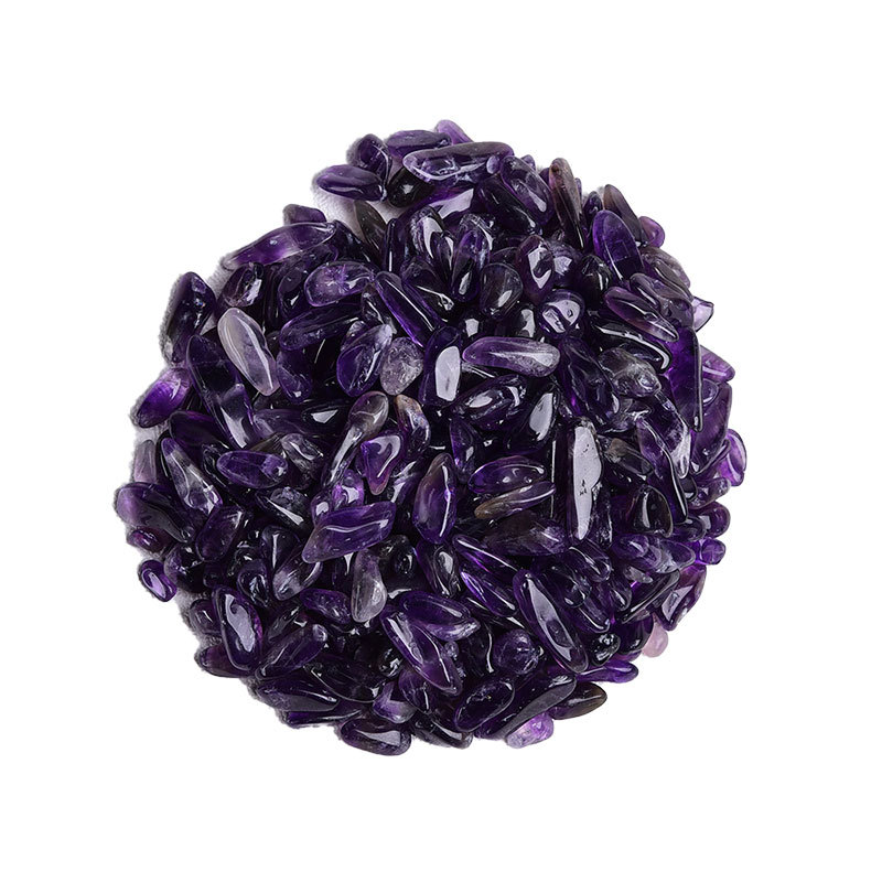 Wholesale of natural crystal agate crushed stones, purple, yellow, green and blue crystal scented stones, aroma stones, demagnetization and purification stones details Picture