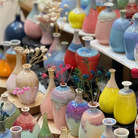 陶瓷迷你小花瓶摆件 创意家居窑变陶瓷小花瓶批发 景区工艺品花器