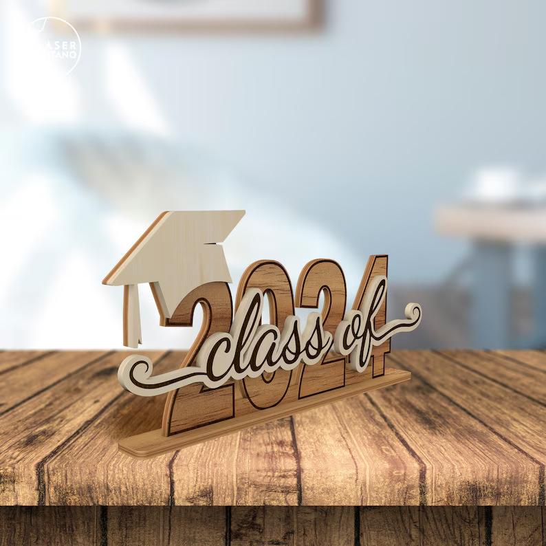 Wood 2024 Cross-Border New Wooden Desktop Three-Dimensional Decoration Amazon Independent Station Creative Decorative Wooden Crafts details Picture