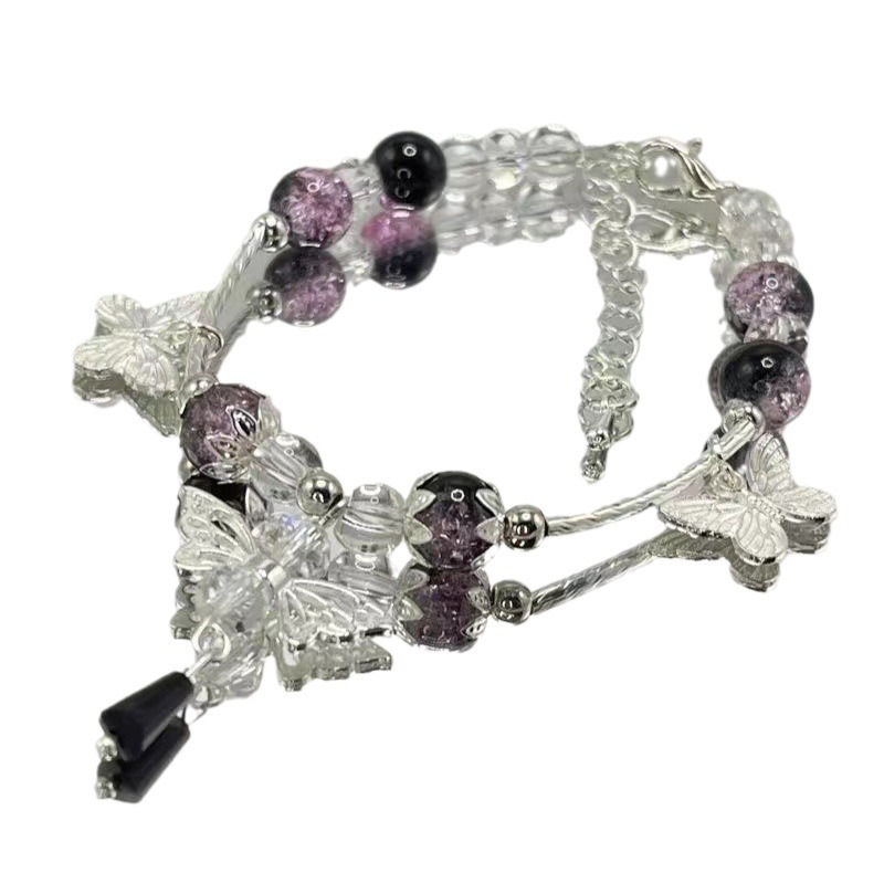 The same style of bursting floral butterfly bracelet as on Xiaohongshu, a new Chinese-style super fairy butterfly bracelet, is a perfect birthday gift for your best friend Item Picture