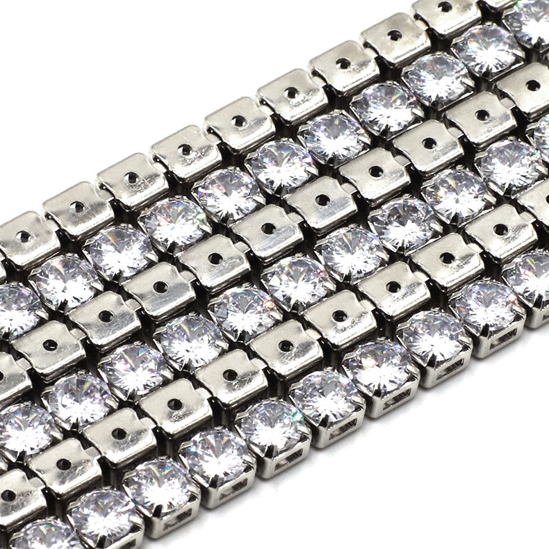 دائرة 2/3/3/4/5/6mm من النحاس في شكل أزياء مصنوعة من الفولاذ غير القابل للصدأ ذات السلاسل الفولاذية المصنوعة من النحاس