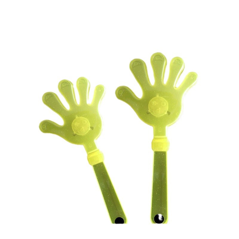Glowing hand claps for campus activities, cheering sticks, concert claps, support props, cheering fluorescent small palm toys Item Picture