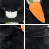 "Baobao Baby's genuine Radish Rabbit plush toy, a creative black radish rabbit doll gift. details Picture