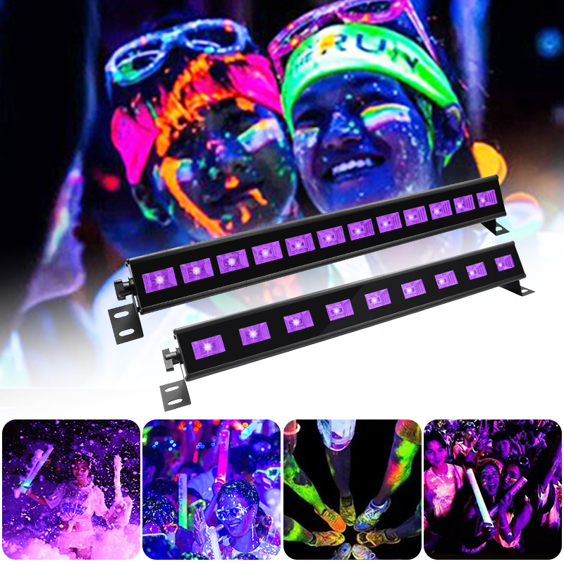 Cross-border UV wall-washing lights, haunted house atmosphere lights, led UV curing black light projection, KTV, bar, party stage lights full figure