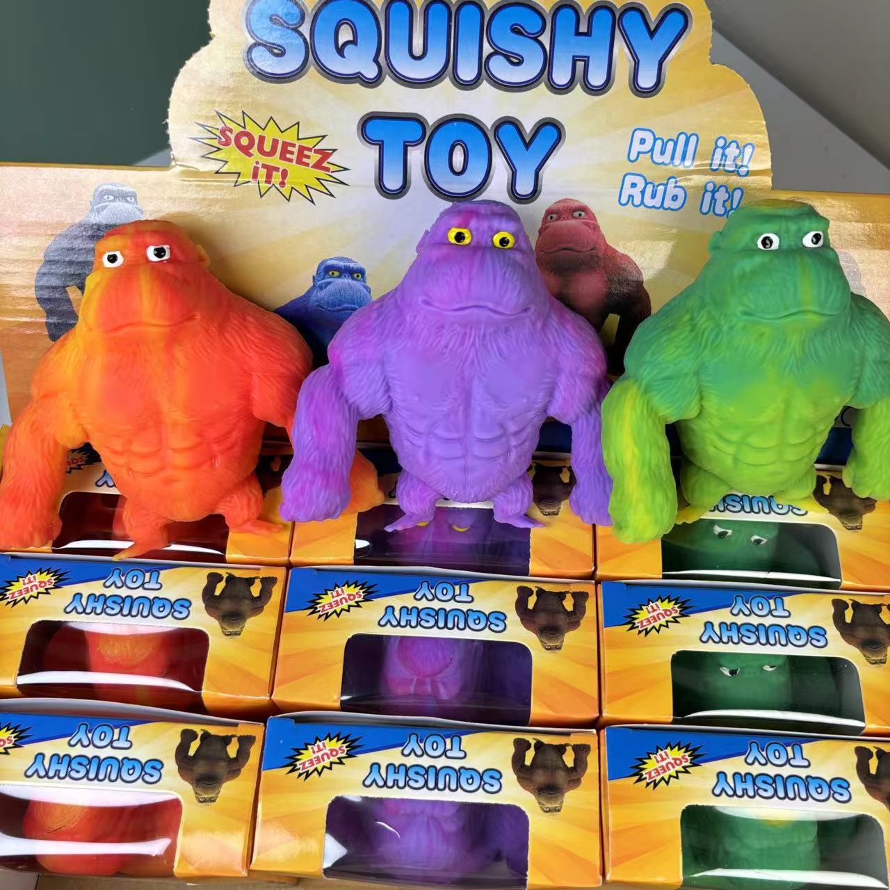 Wholesale of Douyin's same style stress-relieving Gorilla King memory Sharala Music release and stress-relieving creative prank toys