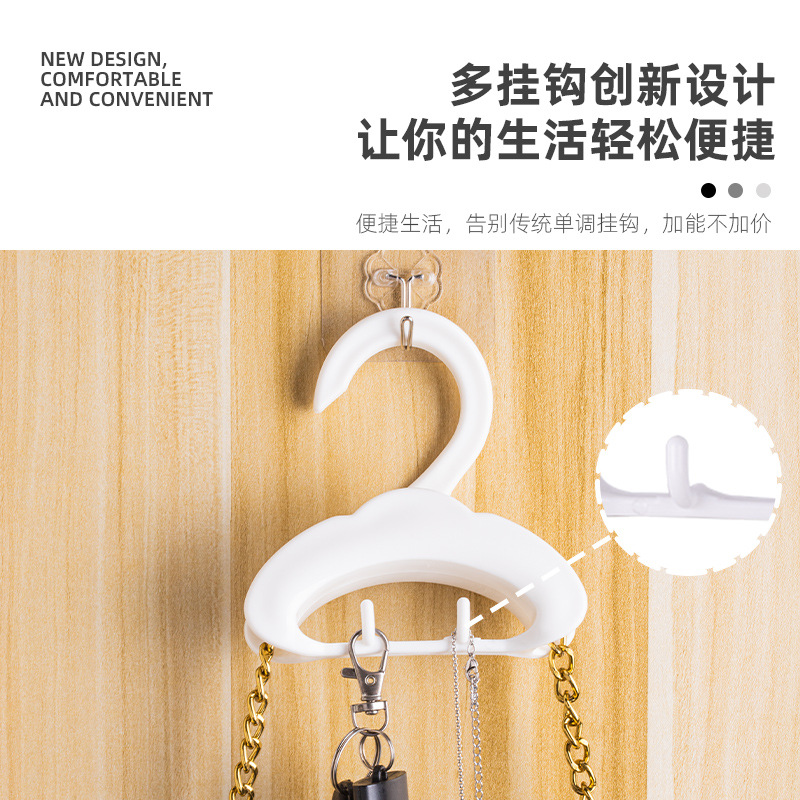 Wardrobe bag hook rack, arched strap, handbag bag hanging rack, tie scarf hanging buckle, multi-purpose wardrobe storage rack Application Scenario