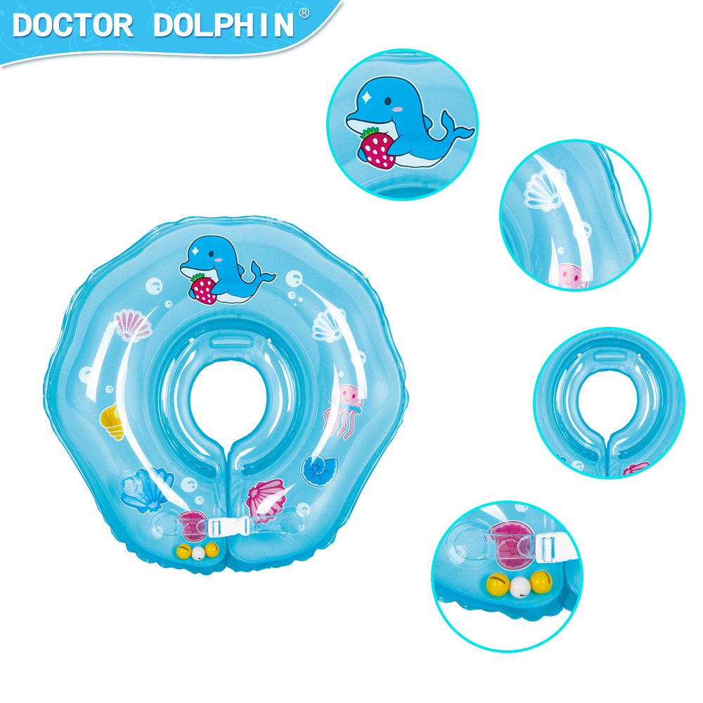 Doctor Dolphin Baby Neck Pool Auxiliary Swimming Ring Spot Wholesale Children's Double Air Bag Swimming Ring Spot Wholesale Application Scenario