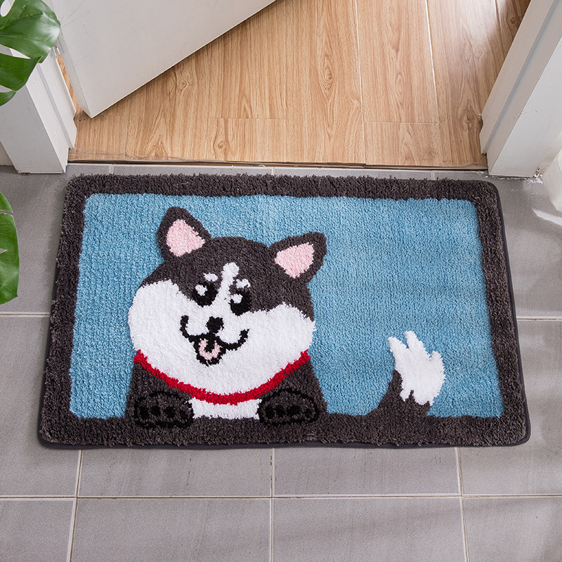 Cartoon Bathroom Non-Slip Mat Bedroom Door Foot Mat Household Bathroom Absorbent Store Sink Carpet Wholesale Specification drawing
