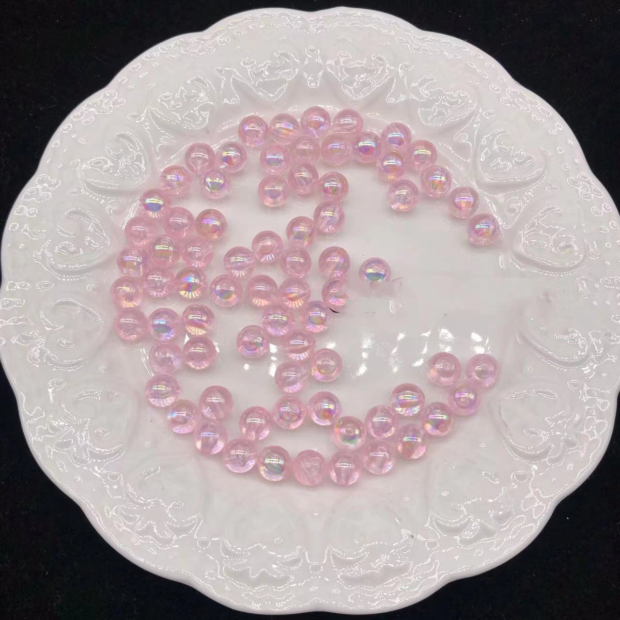 Laser Magic 8Mm Round Bead Diy Bracelet String Accessories Ab Beaded Loose Bead Headdress Earring Material Specification drawing