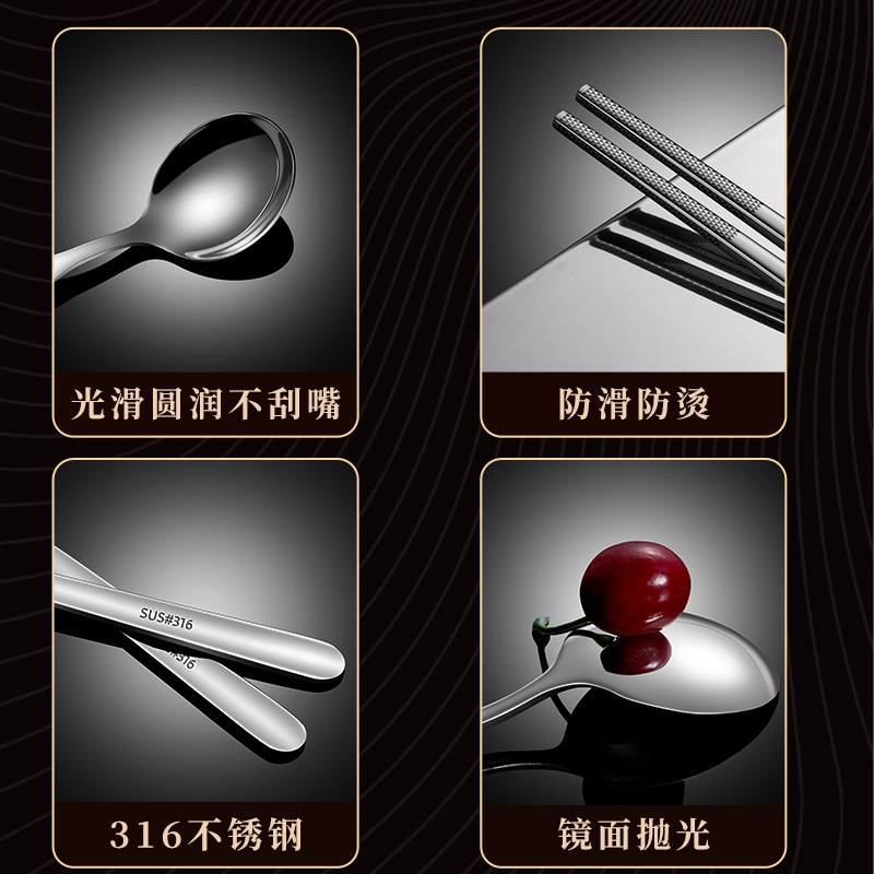 可折叠餐具/便携餐具实物图