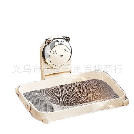 Suction cup non-drilling kitchen sink filter screen, household leftover rice multi-functional foldable sink draining rack Specification image