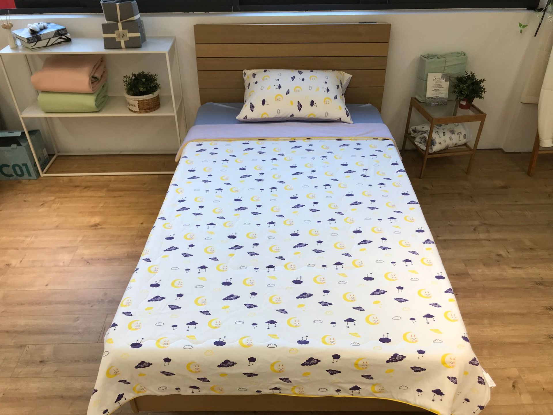 懒懒黑科夏凉/卡通印花款/一面棉一面凉产品图