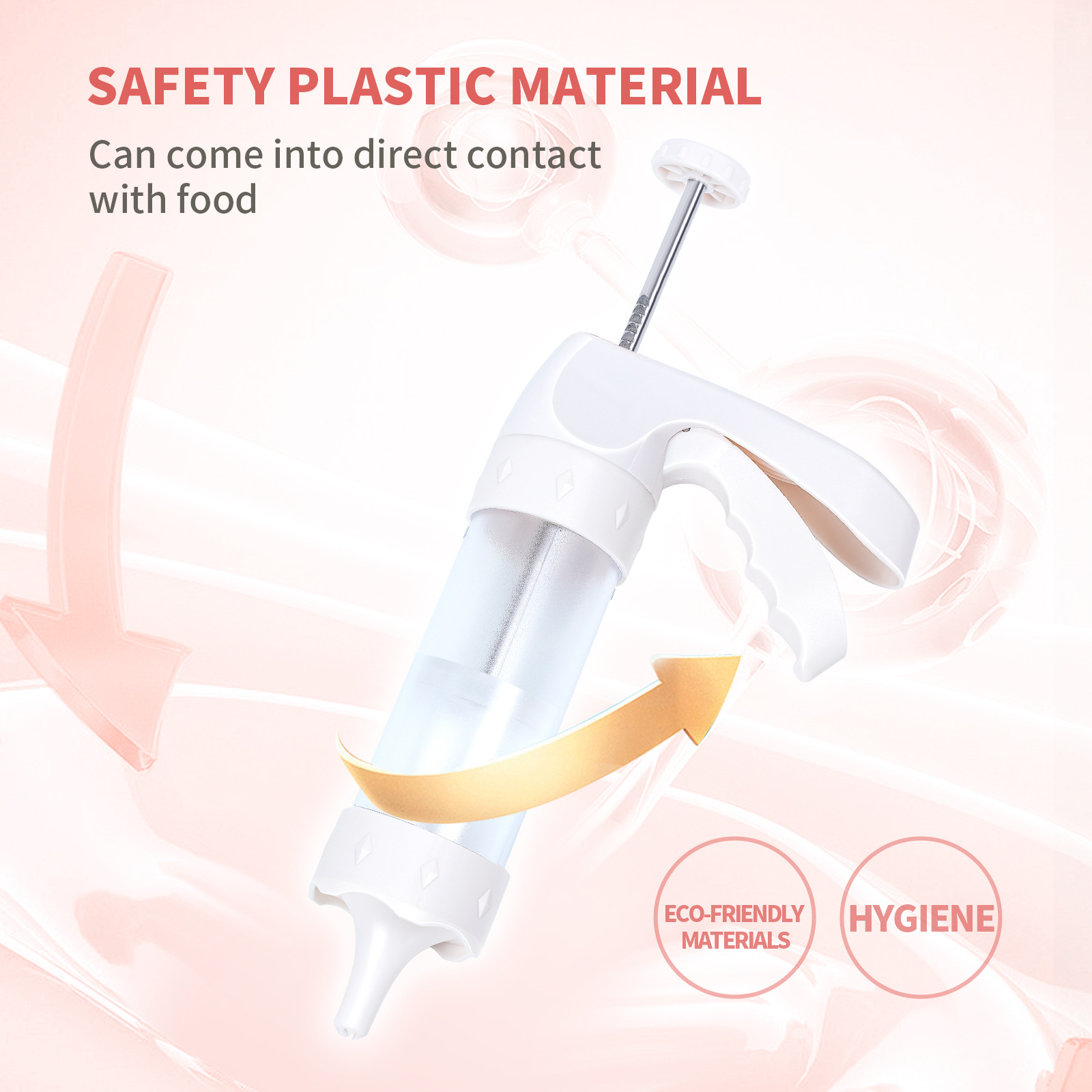 Cookie mounting gun, household cake and cookie mounting tool, mounting nozzle, mounting device, cream cookie machine, cookie gun Specification image