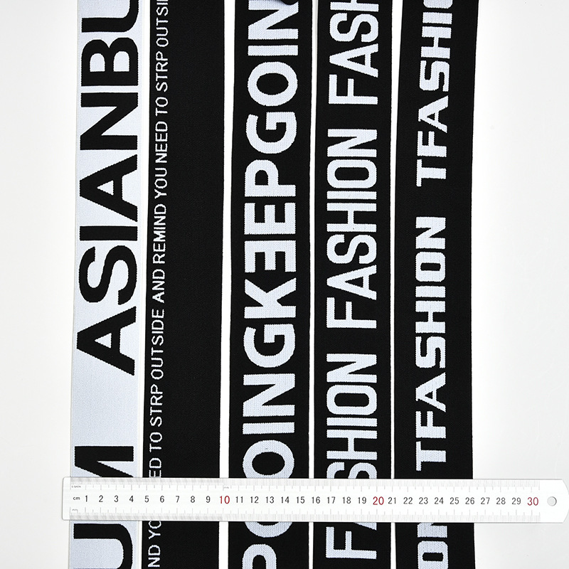 Manufacturers Supply Jacquard Elastic Elastic Nylon Underwear English Letter Elastic Belt Waistband Elastic Elastic Clothing Accessories details Picture