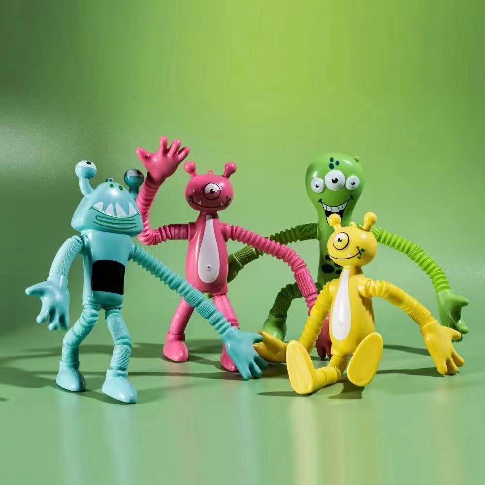 Cross-border Amazon new monster stretch tube decompression toys lala tube gift funny educational toys wholesale