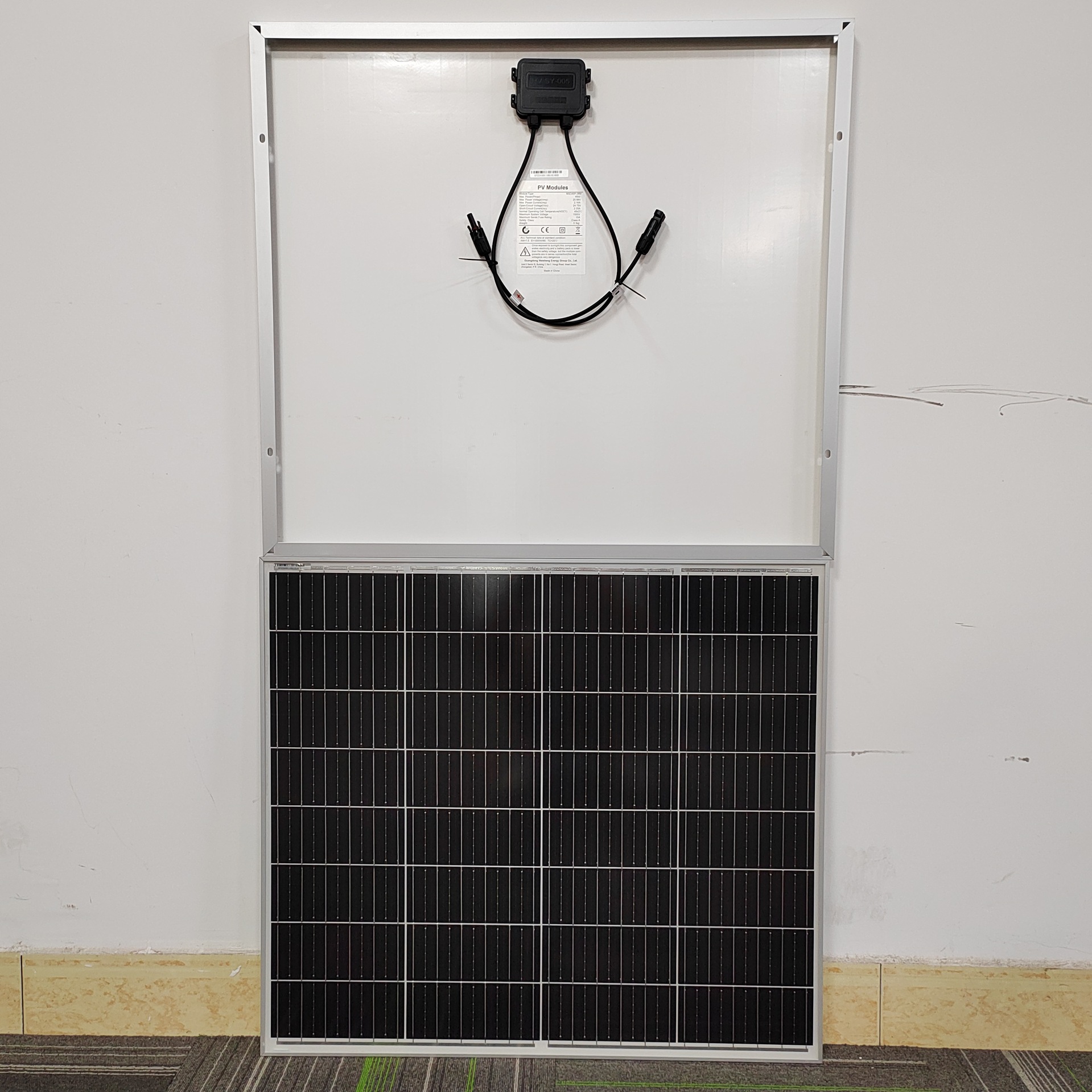 40W/60W Monocrystalline Silicon Solar Panels Photovoltaic Modules Wholesale Solar Panels Specification drawing
