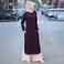 穆斯林女装abaya长款muslim中东服饰fashion回族晚礼服套装两件套图
