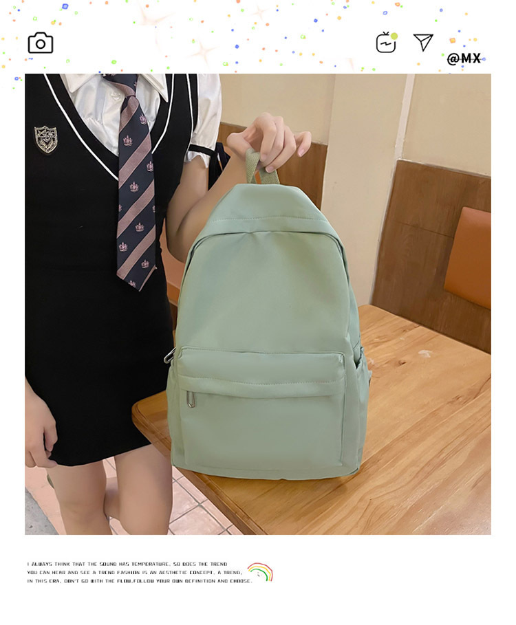 书包女日系初中生大容量学院风背包简约休闲户外双肩包高中书包女详情1