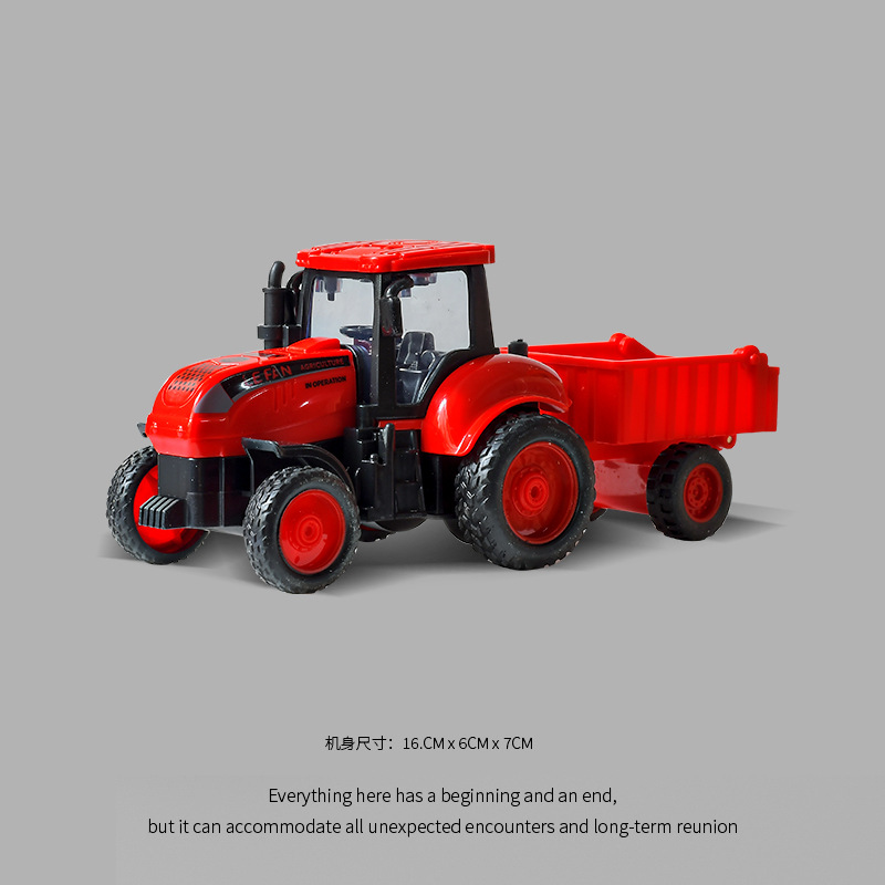 抖音网红儿童玩具男孩拖拉机玩具车模型摩托仿真农夫地摊玩具批发