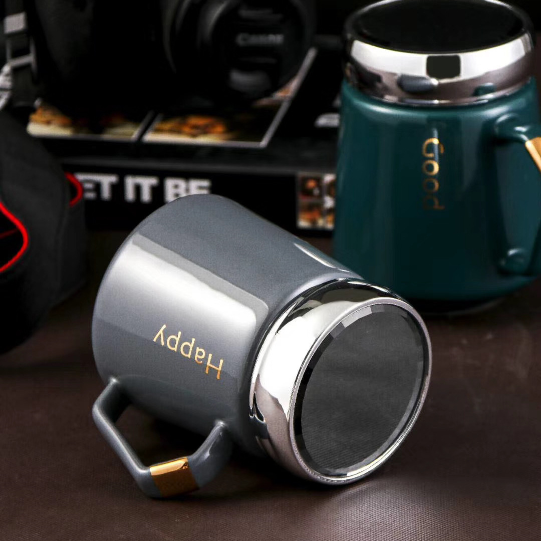 Customized business gifts: ceramic cups, laser-engraved mugs, simple English office cups, Nordic couple water cups Application Scenario