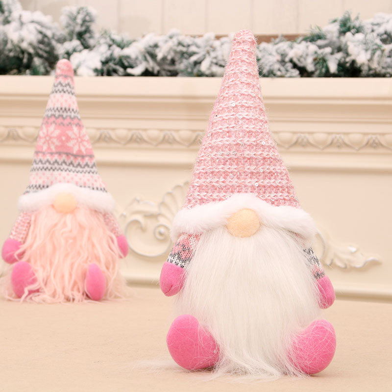 Cheung Chau Christmas New Sitting Posture Christmas Faceless Old Man Deep Forest Dwarf Doll Doll Christmas Gift Specification drawing