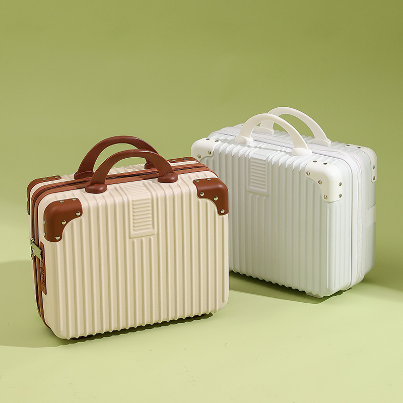 Vintage Mini Suitcase Makeup Case 14