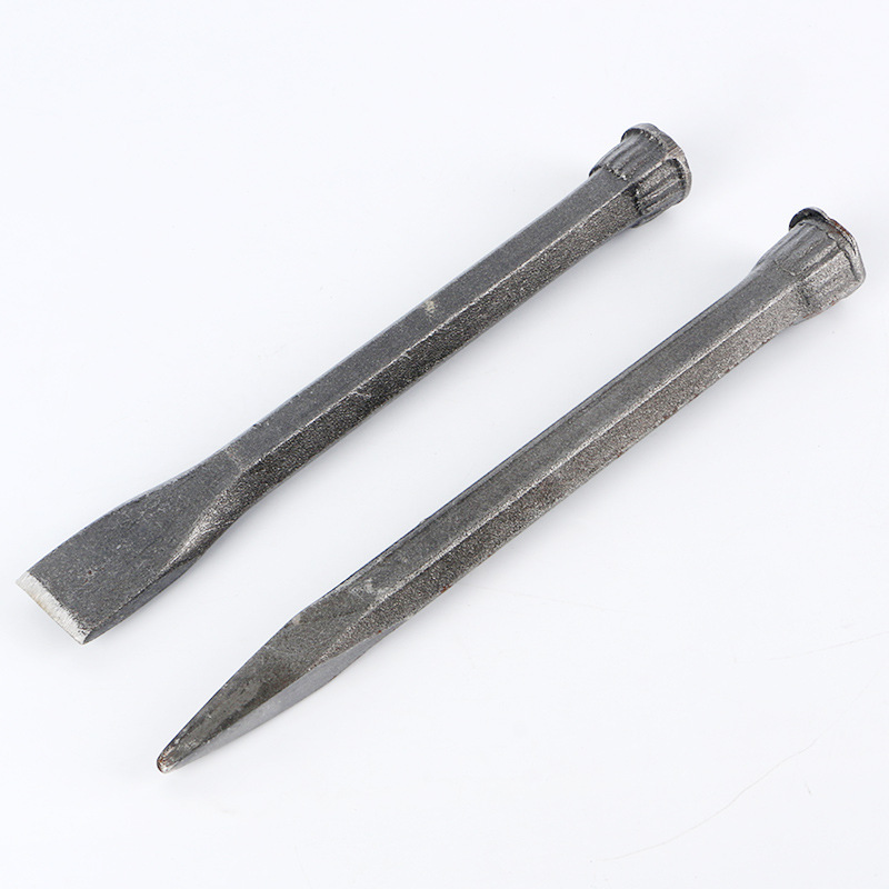 Multi-specification stone chisel construction machinery maintenance, forging, head chisel, steel chisel, big head chisel, stone chisel tools Item Picture