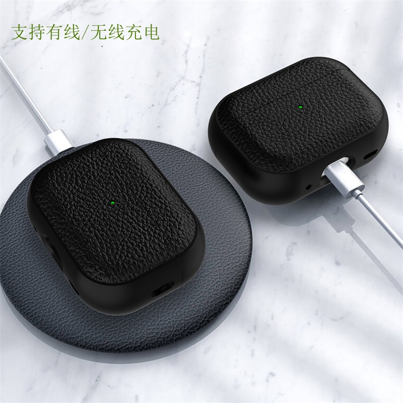 Suitable for airpodspro3 case, Apple pro2 second-generation leather texture Bluetooth soft case, and airpods4 earphone case pic 5