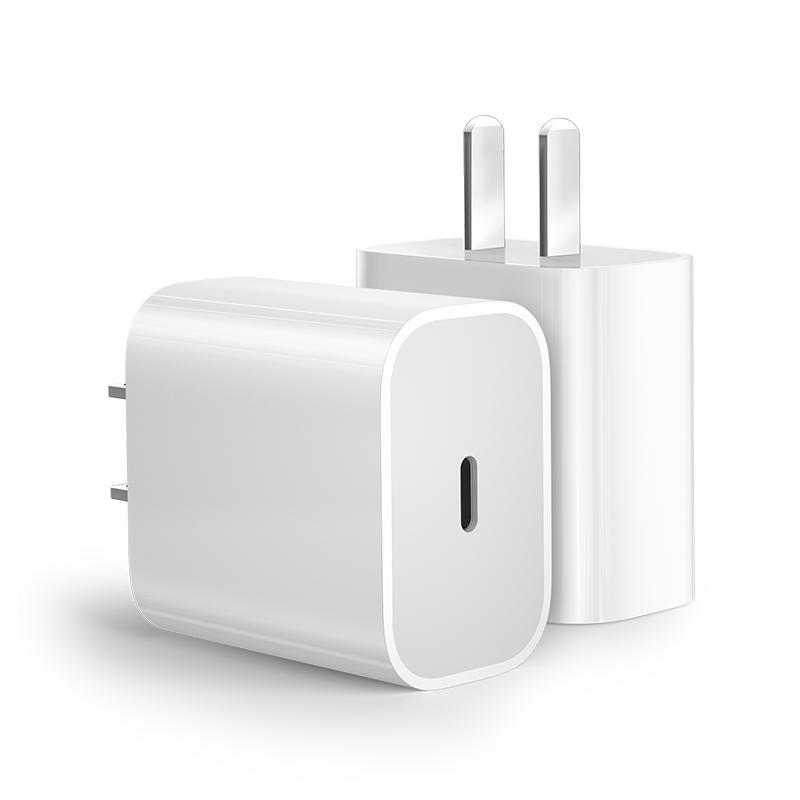 适用苹果手机/3c认证PD/USB-C充白底实物图