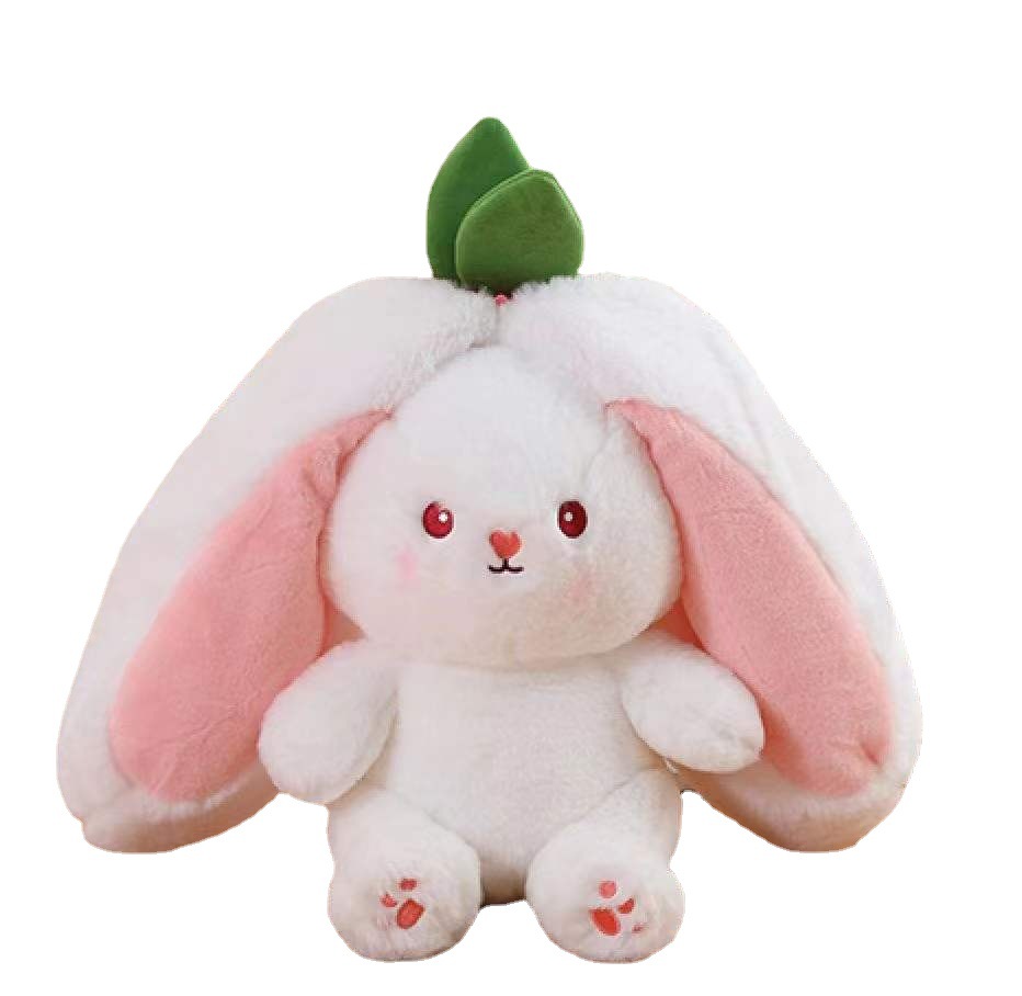 Strawberry Rabbit Doll Transformed Into A Small Rabbit Doll Doll Carrot Rabbit Plush Doll Girl Sleeping Pillow Item Picture