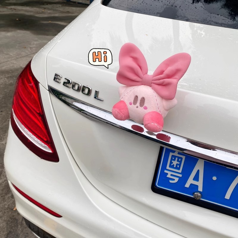 Doll doll car interior decoration, trunk creative hanging piece, cute rear car rear cartoon exterior decoration, hanging piece for girls Specification image