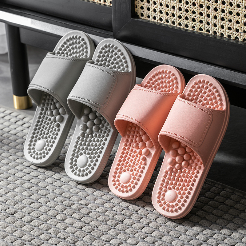 Wholesale slippers female summer indoor home bath soft sole non-slip couple men massage slippers new style details Picture