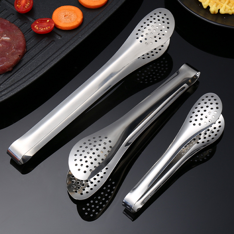 不锈钢食品夹烤肉店烤肉夹牛排面包食物夹厨房自助餐厅精巧烧烤夹